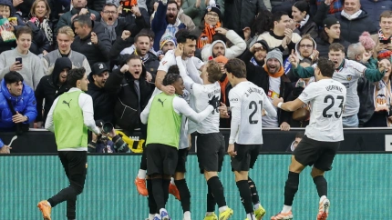 Eray Cömert celebra el gol ante el Espanyol
