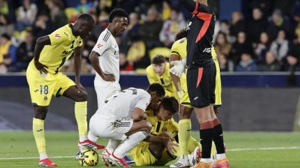 Lesión de Juan Foyth durante el partido ante el Real Madrid