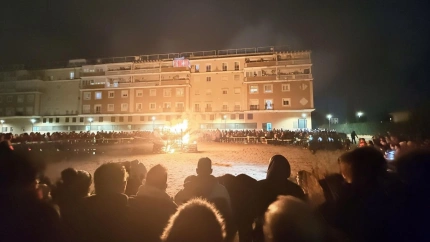 Candela en la barriada de San Fernando