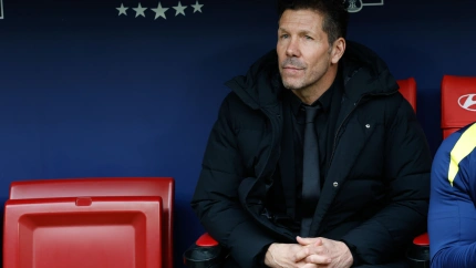 Diego Pablo Simeone, entrenador del Atlético de Madrid