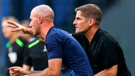 Robert Moreno, durante un partido en su etapa como entrenador del Sochi