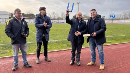 Tomé asistió este fin de semana al partido entre el Ourense y el Cacereño disputado no campo de A Pinguela