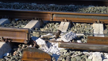 Vía fracturada en Adamuz