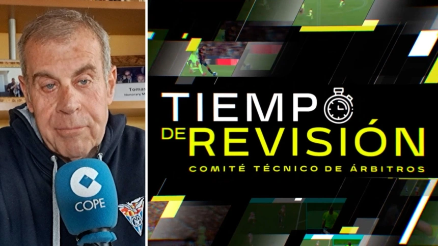 Tomás Guasch ironiza sobre la jugada polémica de la jornada que será revisada en "el tiempo de revisión arbitral, la tira cómica de la semana..."