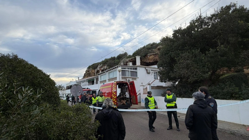 Desprendimiento en Menorca