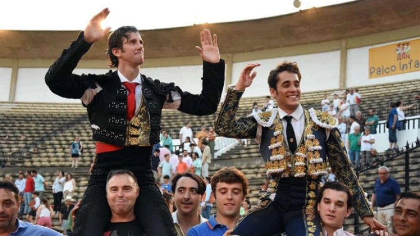 Los toreros pacenses Israel Lancho y Posada de Maravillas