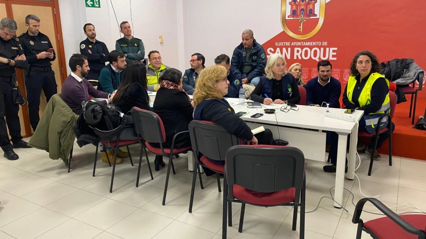 Colombo en el Ayuntamiento San Roque ante el temporal