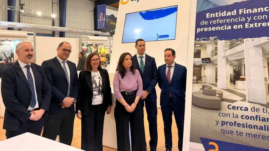 Estand de Cajalmendralejo en Agroexpo