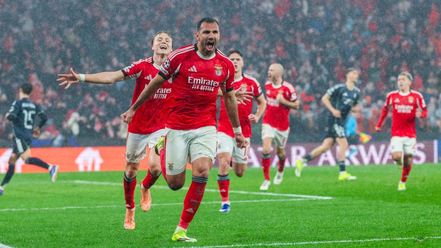 Gol de Pavlidis para el Benfica frente al Real Madrid en la octava jornada de la Liga de Campeones
