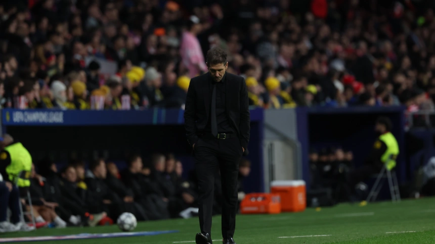 Simeone, durante el partido ante el Bodo Glimt