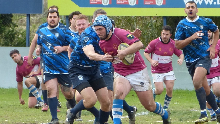 Jugadores del CR Tartessos en un partido esta temporada