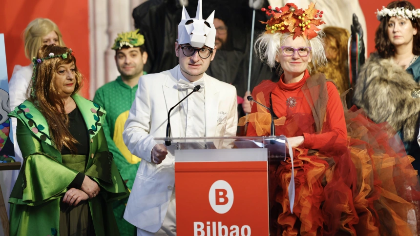 El ayuntamiento de Bilbao acaba de presentar a los nuevos Farolín y Zarambolas 2026