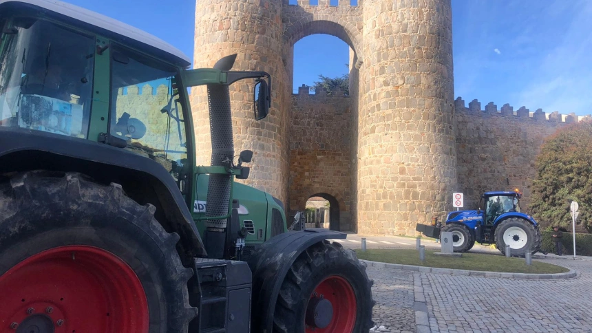 Tractorada en Ávila