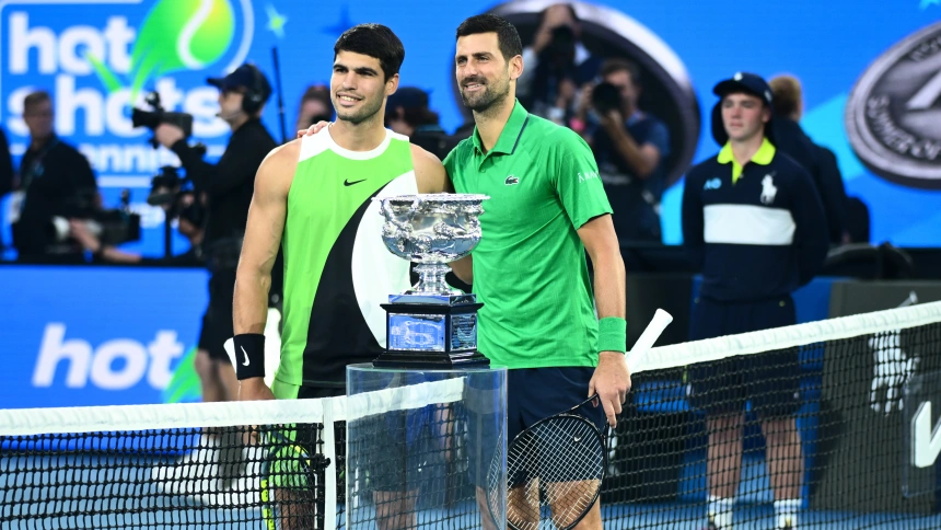 Alcaraz y Djokovic, en la final del Open de Australia