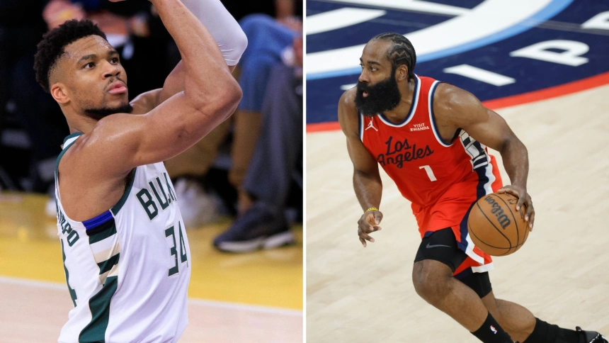Giannis Antetokounmpo y James Harden