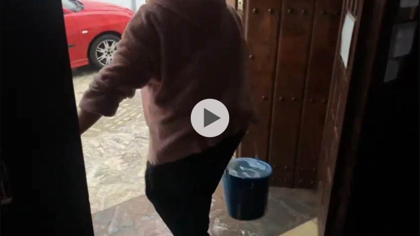 Ayuntamiento de Grazalema inundado