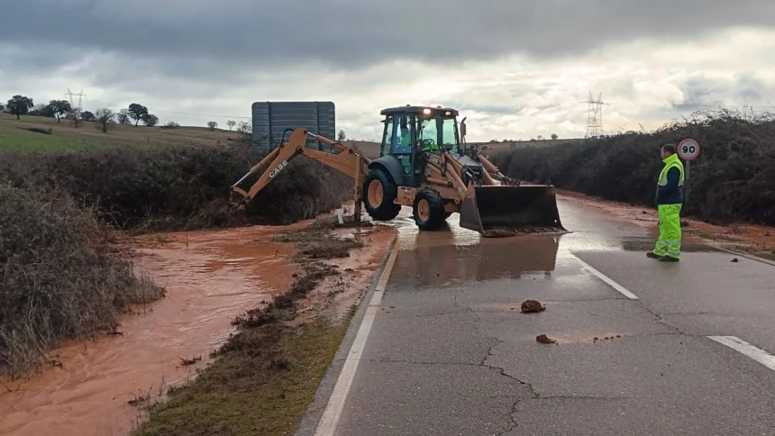 Actuación de los servicios de mantenimiento de la Diputación de Zamora