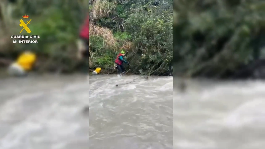 Continúa la búsqueda de la mujer desaparecida en el río Turvilla