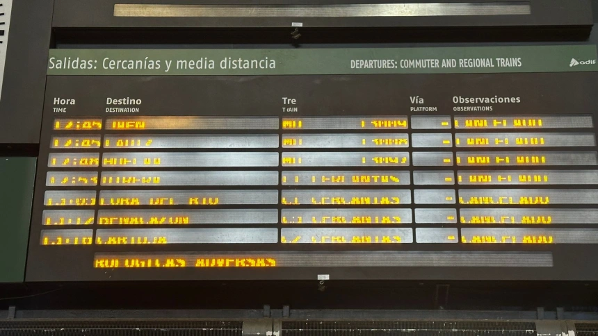 Trenes cancelados