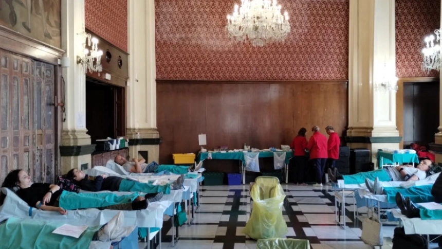 Donación de sangre en el Ateneo Mercantil