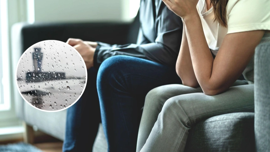 Relación entre el mal tiempo y el estado de ánimo