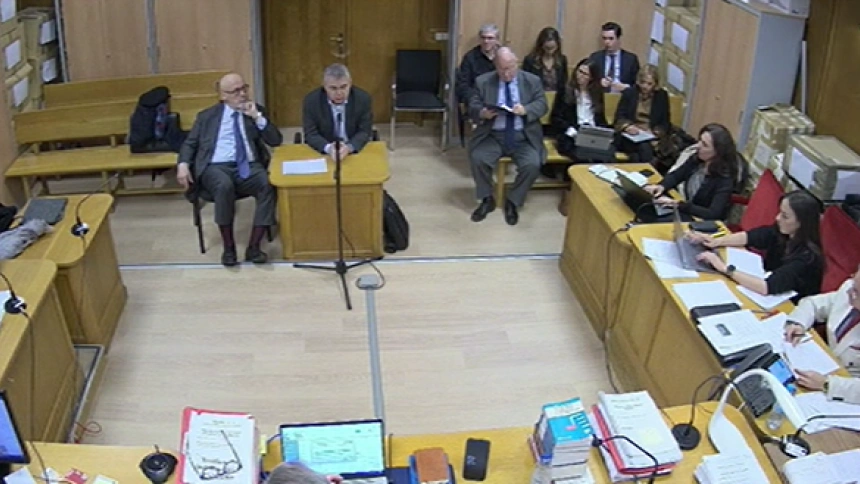 Santos Cerdán declarando ante el juez del caso Leire Díez