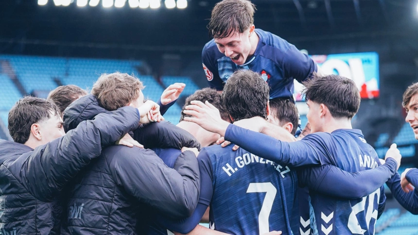 Celebración del Celta Fortuna en Balaidos