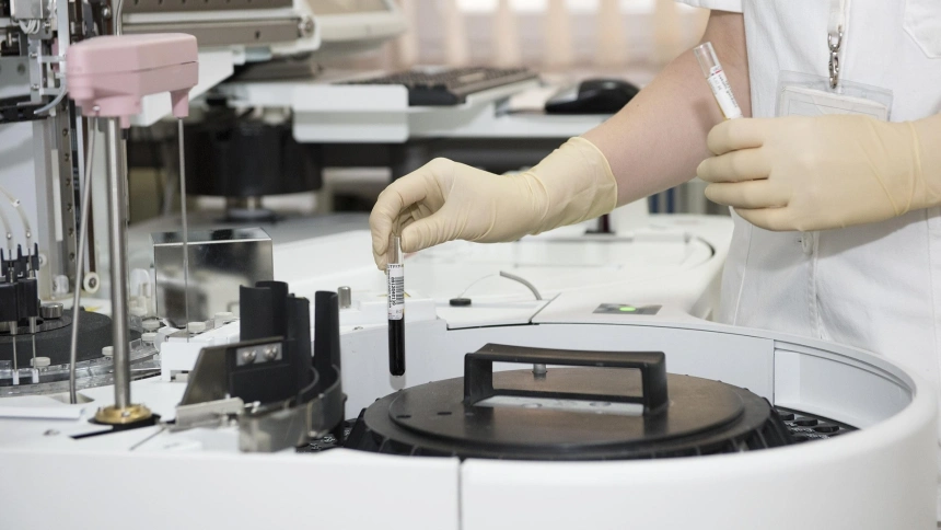 Laboratorio y tubos de ensayo