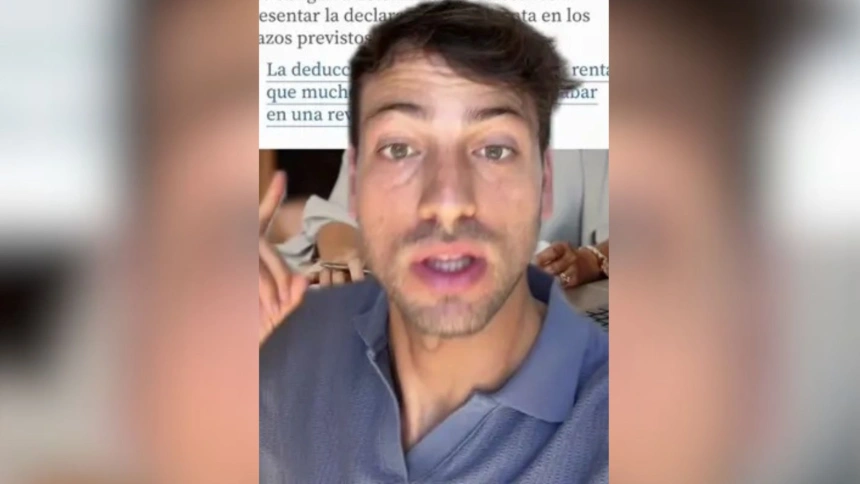 El abogado Andrés Millán en su último video de TikTok