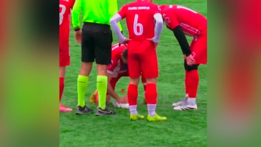 Un futbolista realiza prácticas de reanimación a una gaviota que acababa de sufrir un balonazo