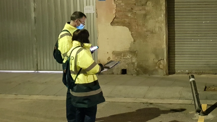 Imagen de los serenos en Santa Coloma de Gramenet