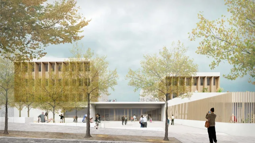 Imaxe do proxecto do concurso do edificio das entidades sociais de Carballo e a sua comarca