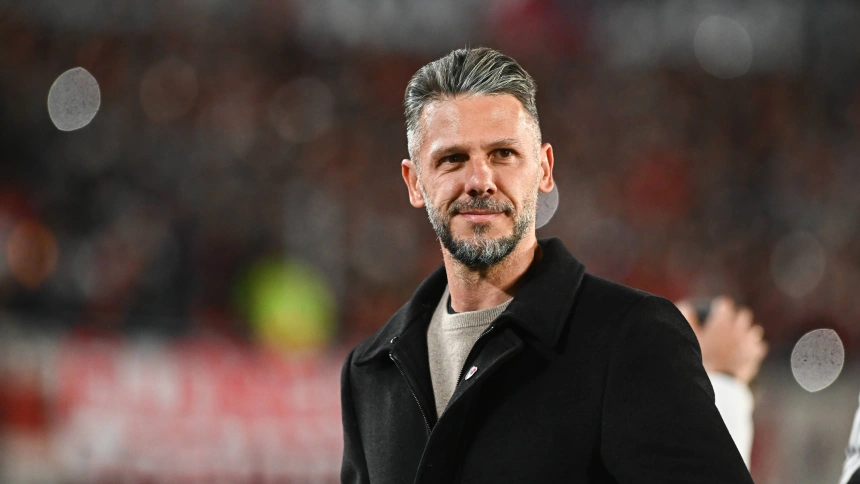 Martín Demichelis, durante su etapa como entrenador de River Plate.