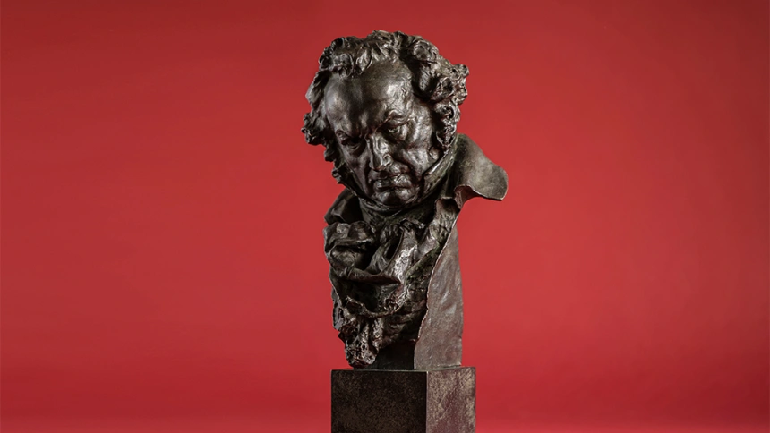 Estatuilla de los Premios Goya.