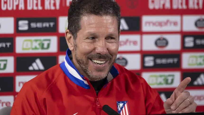 Diego Pablo Simeone, en rueda de prensa