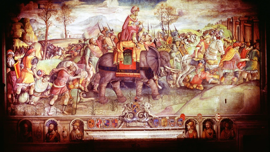 Aníbal (247-182 a. C.), general cartaginés. Aníbal y su ejército cruzaron los Alpes con elefantes para declarar la guerra a Roma en el 218 a. C.