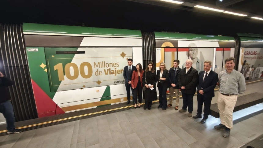 El Metro de Granada alcanza los 100 millones de usuarios desde su puesta en servicio