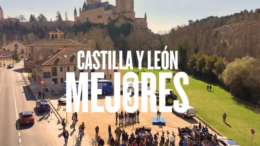 Captura de pantalla del video promocionado en la red social X de Alfonso Fernández Mañueco