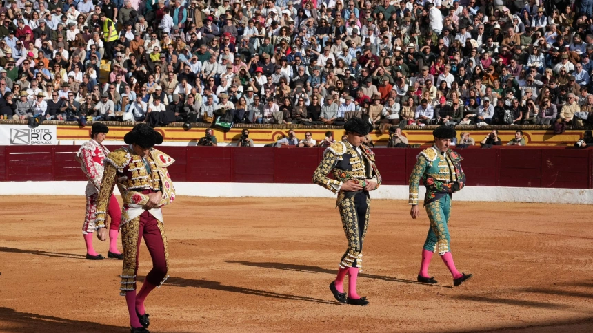 Paseíllo en la última Feria de Olivenza (Badajoz)