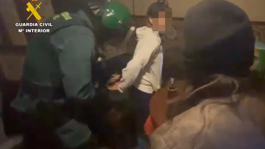 Imágenes del momento de la detención