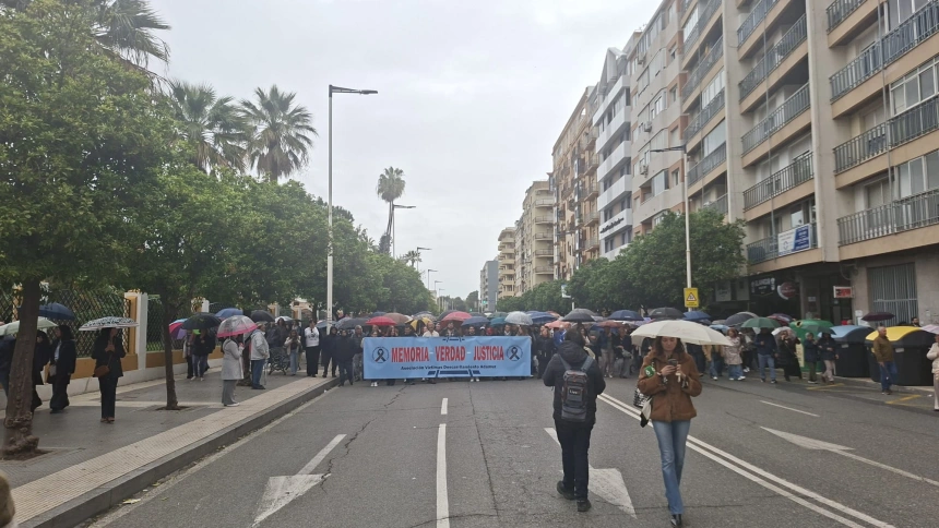 Manifestación víctimas Adamuz