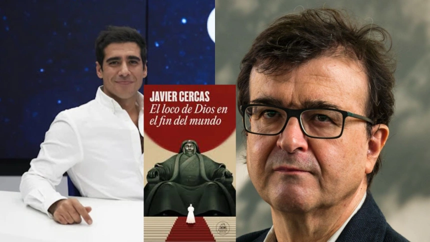Alberto Herrera junto a Javier Cercas