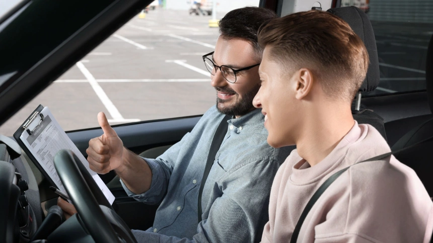 Examen de autoescuela para el carnet de conducir