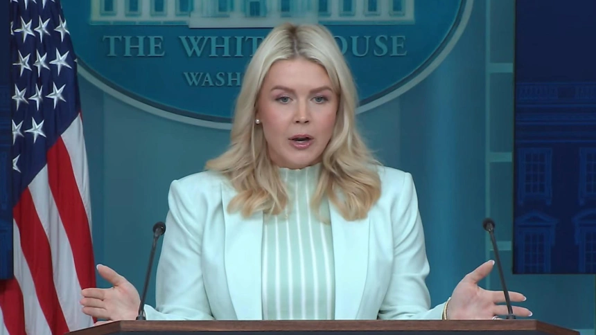 La secretaria de prensa de la Casa Blanca, Karoline Leavitt