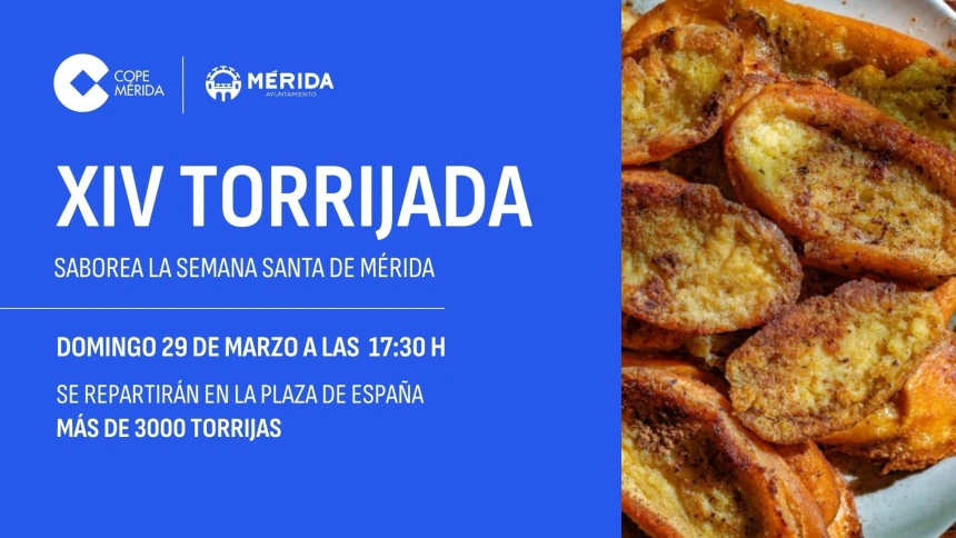 La mayor 'Torrijada de España' se celebra en Mérida este Domingo de Ramos