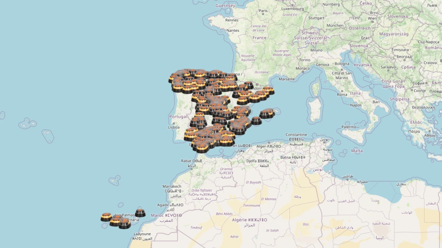 Así funciona el mapa en tiempo real de las balizas V16