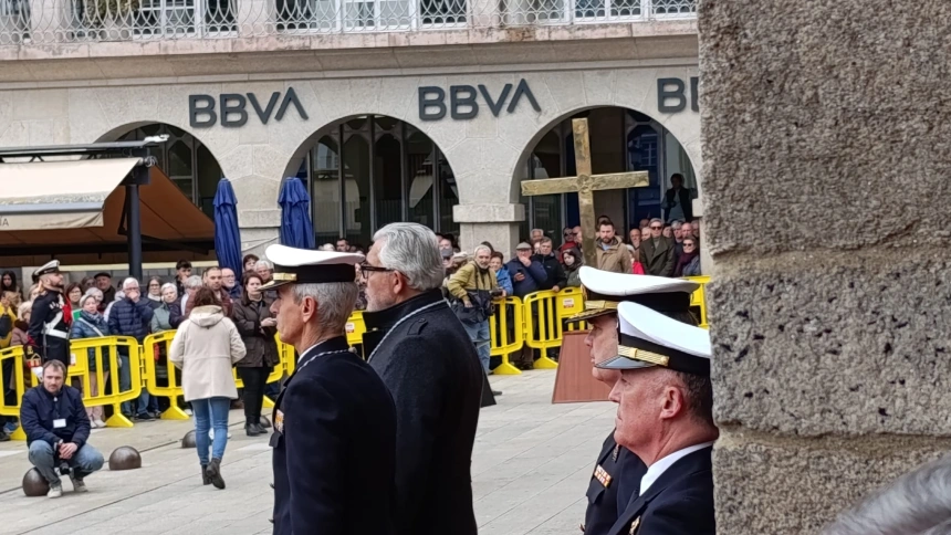 La Armada llega a Lugo para la procesión da Virxe da Esperanza en la que participará Rueda