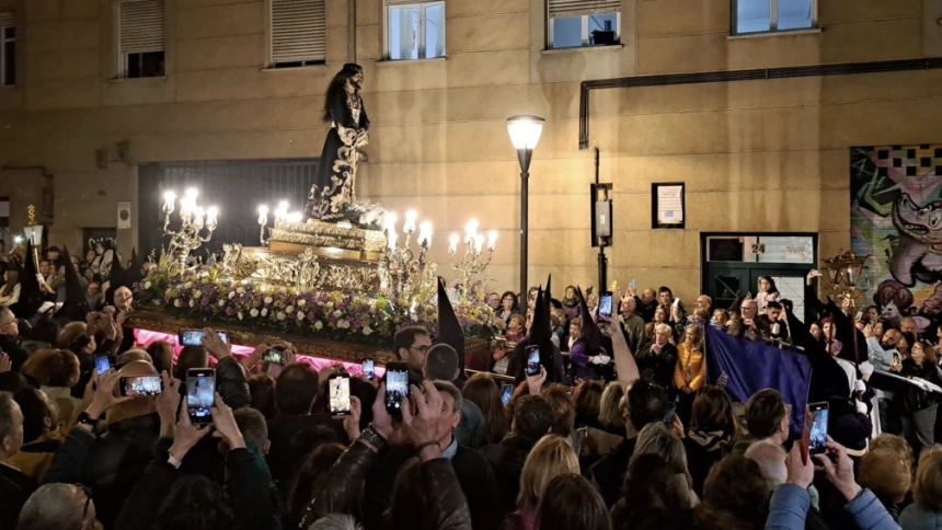 Una procesión del Nazareno en Bilbao