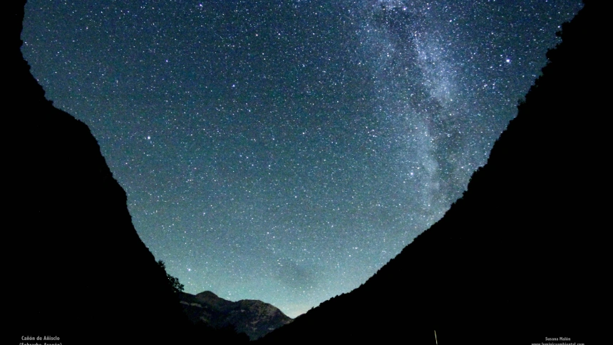 Imagen del cielo de Sobrarbe