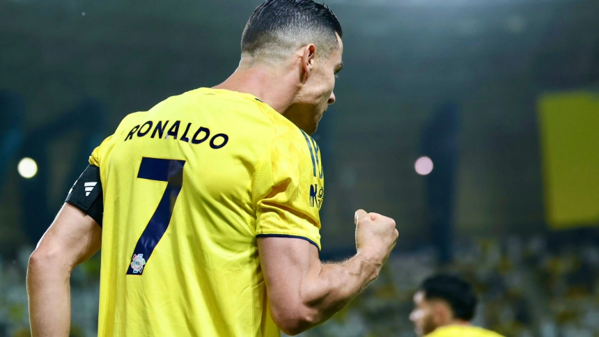 Cristiano Ronaldo celebra uno de sus dos goles ante el Al